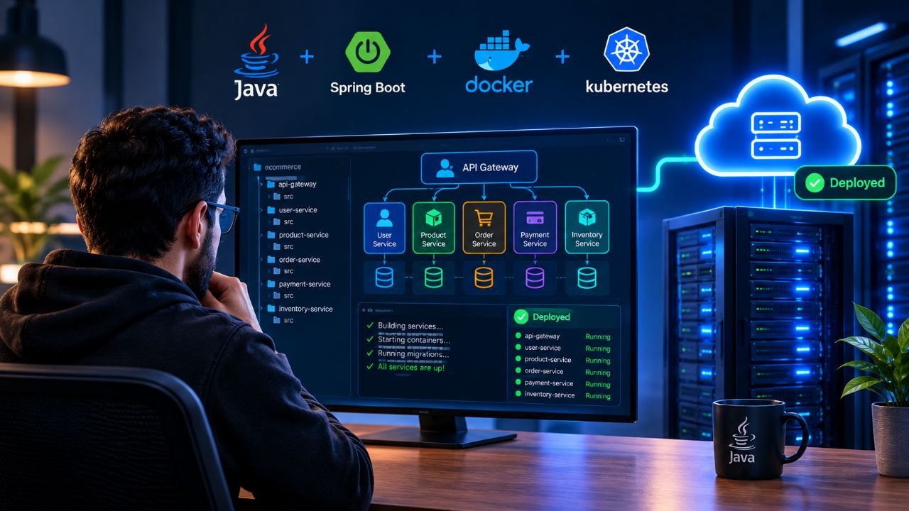 Deploy پروژه واقعی میکروسرویس با Java و Spring Boot